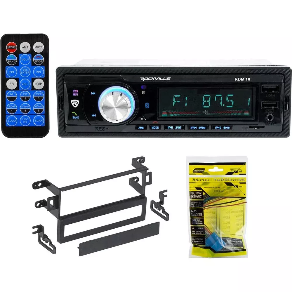 1-Din Digital Media Bluetooth AM/FM/MP3/USB/SD Receiver For 1999-02 Honda Accord