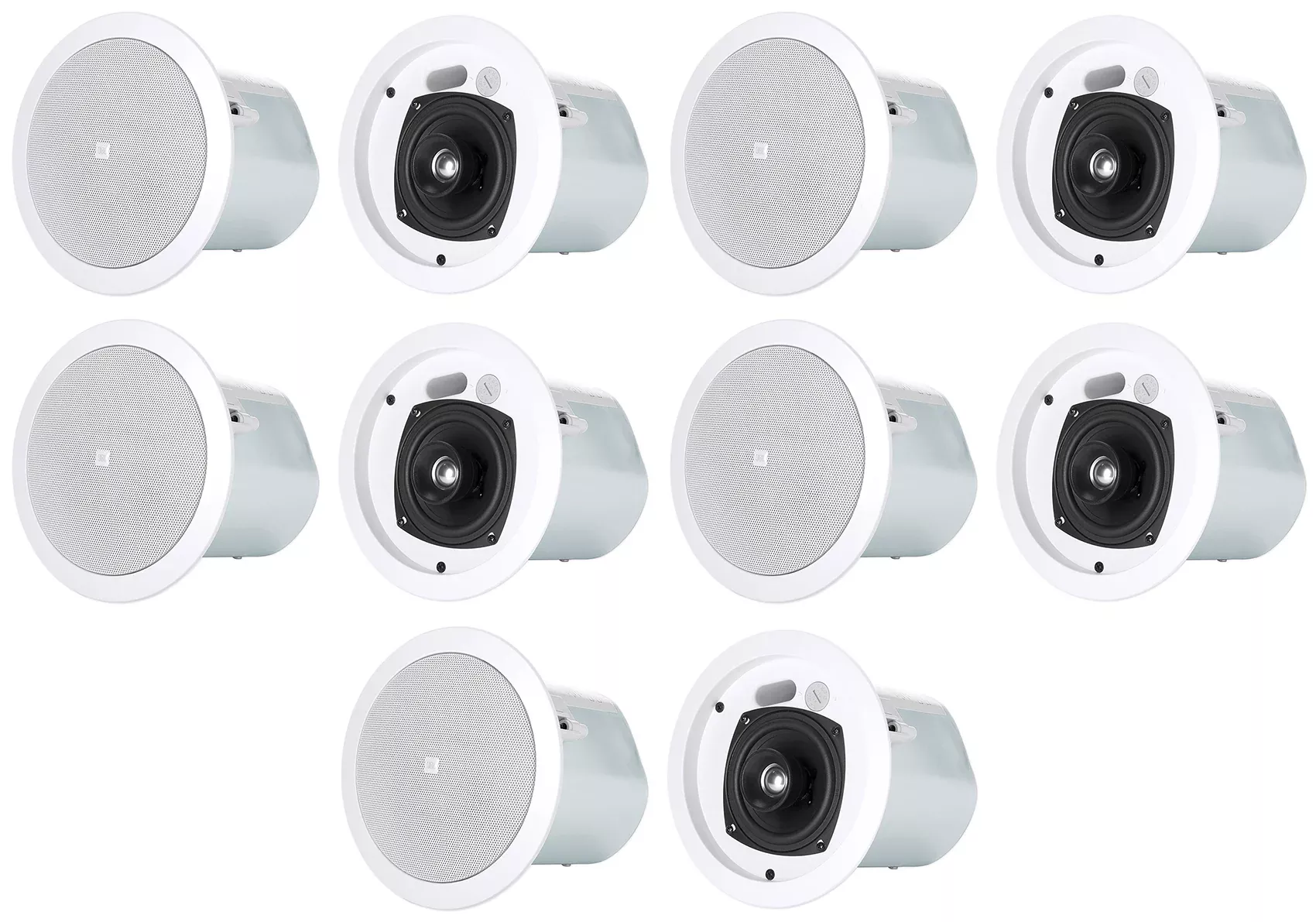 10 JBL Control 24CT 4" 70v Commercial Restaurant/Bar/Cafe White Ceiling Speakers