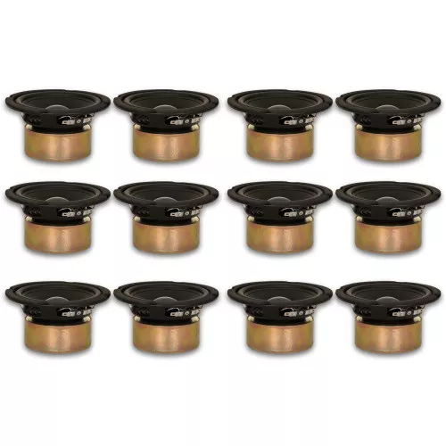 12 Goldwood Sound GW-5028/S Shielded 5.25" Woofers 130 Watt each 8ohm Replacement Speakers