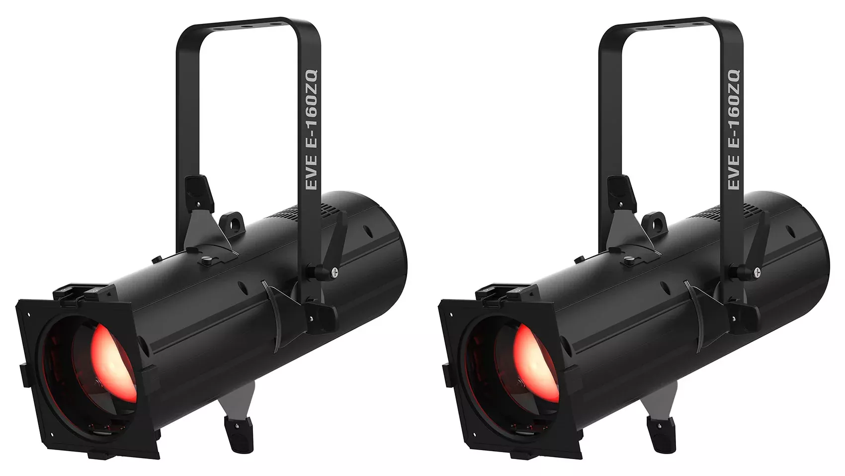 (2) Chauvet DJ EVE E-160ZQ 160W RGBW Ellipsoidal D-Fi LED DMX Gobo Spot Lights