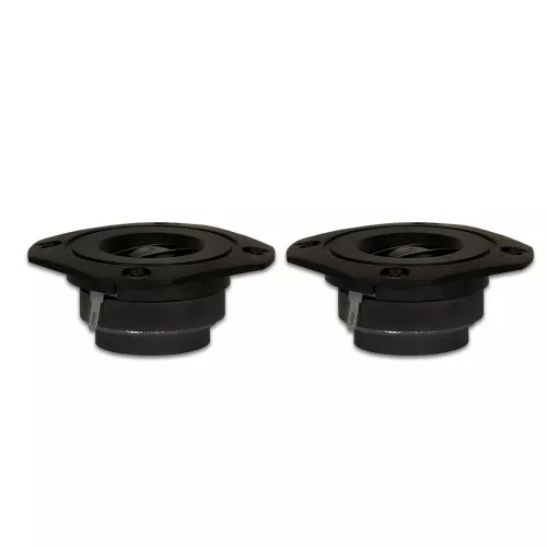2 Goldwood Sound GT-302/S Black Mylar Dome Shielded Tweeters 50 Watt each 8ohm Replacement Tweeters