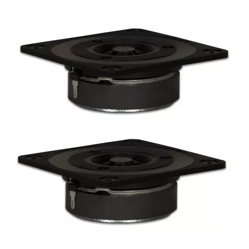 2 Goldwood Sound GT-322 Titanium Dome Tweeters 120 Watt each 8ohm Replacement Square Tweeters