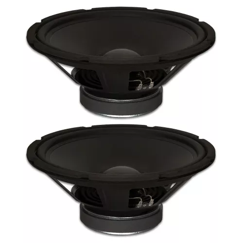 2 Goldwood Sound GW-1248 Rubber Surround 12" Woofers 290 Watts each 8ohm Replacement Speakers