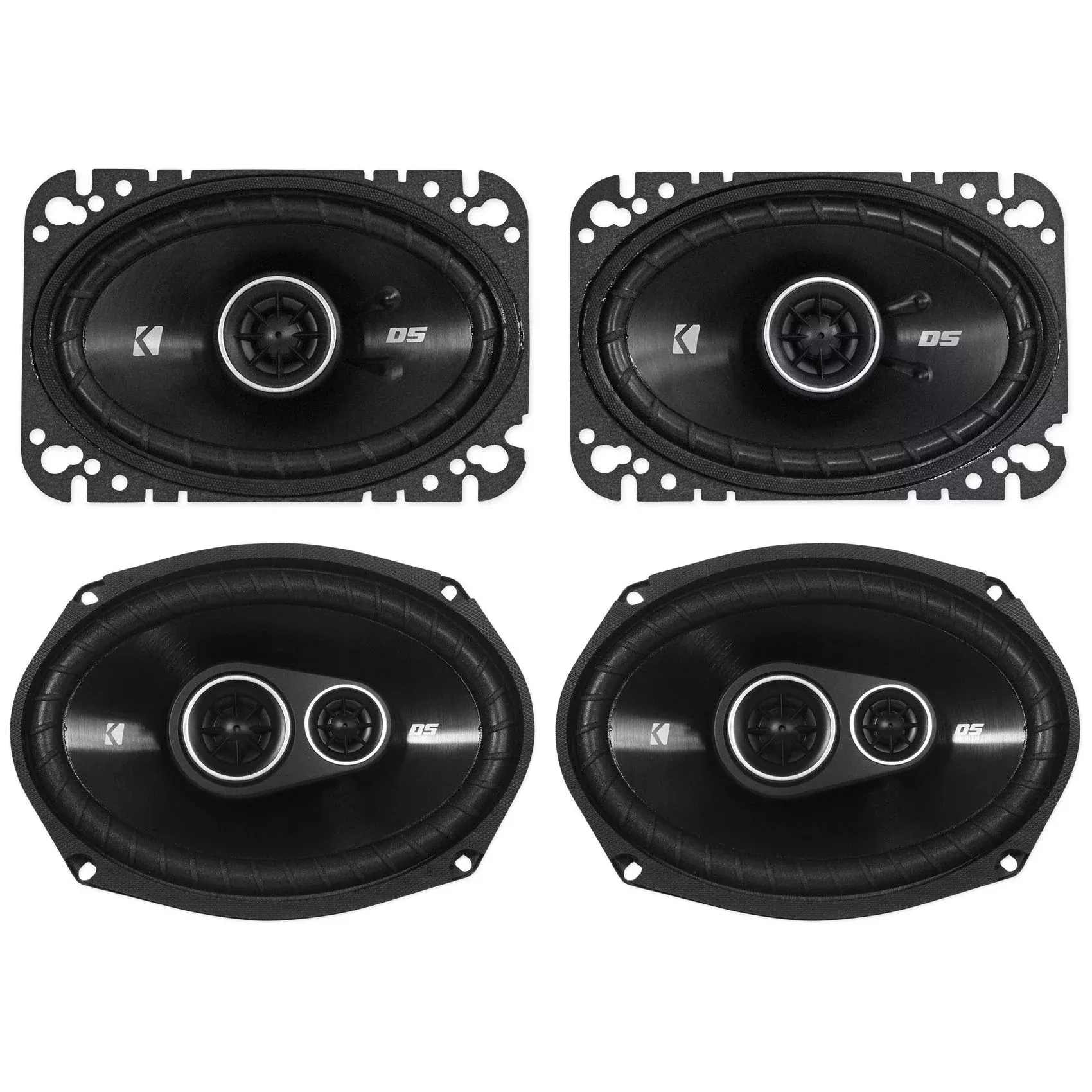 2) Kicker 43DSC4604 DSC460 4x6 Car Speakers+2) 43DSC69304 DSC6930 6x9 Speakers