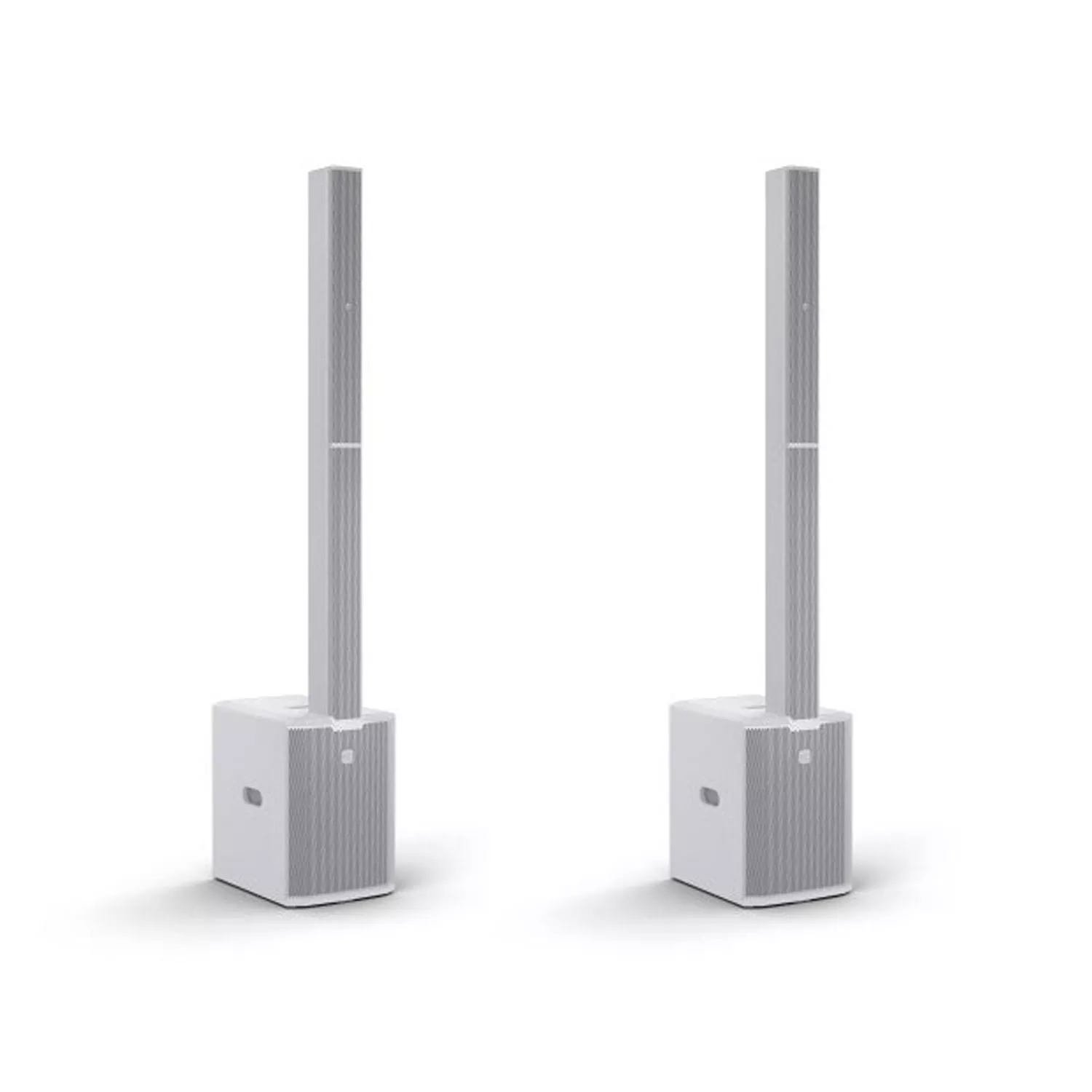 2 LD Systems MAUI28 G3 (White) Powered Column PA System