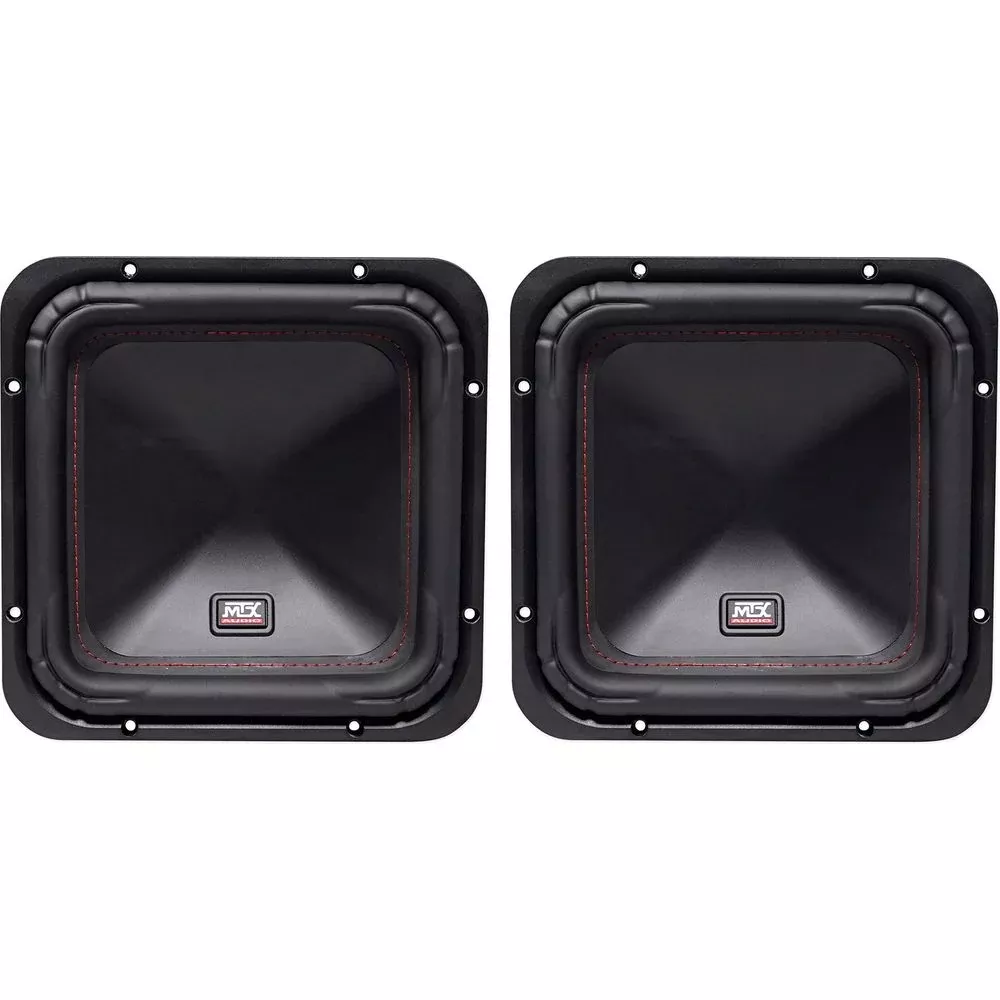 (2) MTX S6510-44 10" 1000w RMS Square Subwoofers Car Audio Subs DVC 4-ohm