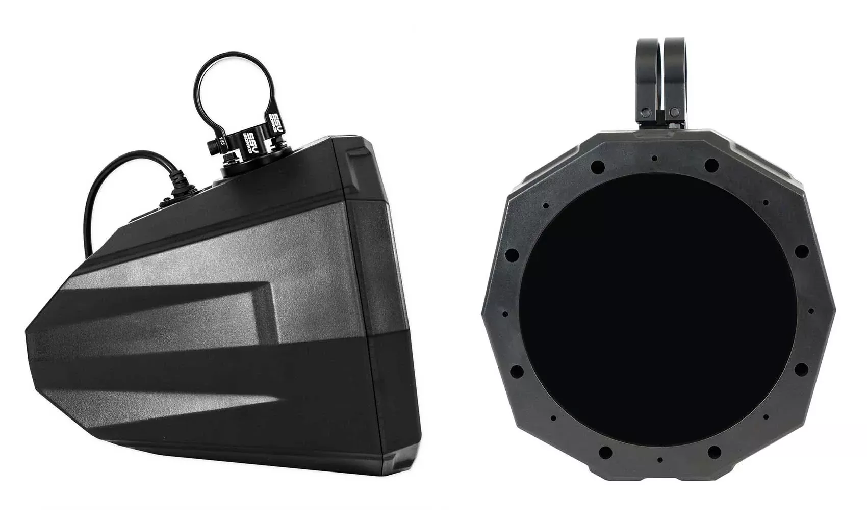 (2) SSV WORKS 8" Speaker Swivel Cage Pods w/ 1.85" Clamps For Can Am Maverick X3