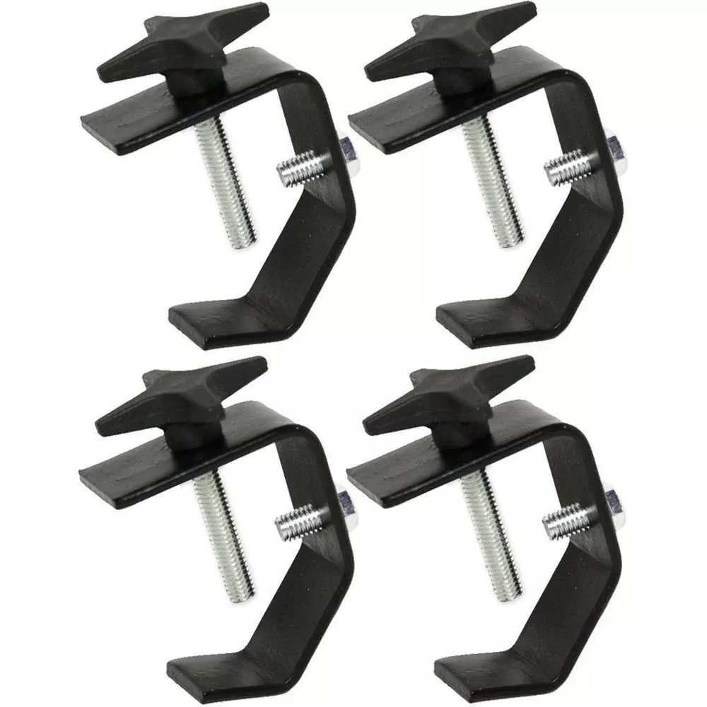 (4) Chauvet CLP-02 Truss Lighting Clamps For Light Mounting Up to 55 LBS CLP02