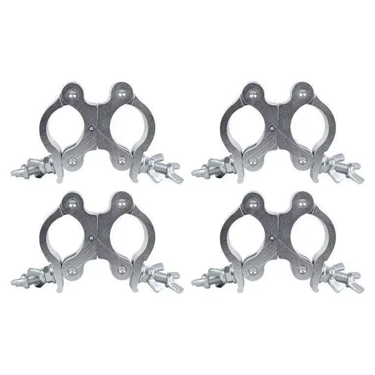 (4) Chauvet CLP-25N Narrow Heavey-Duty Lighting Clamp for 2" Truss 550lb Load