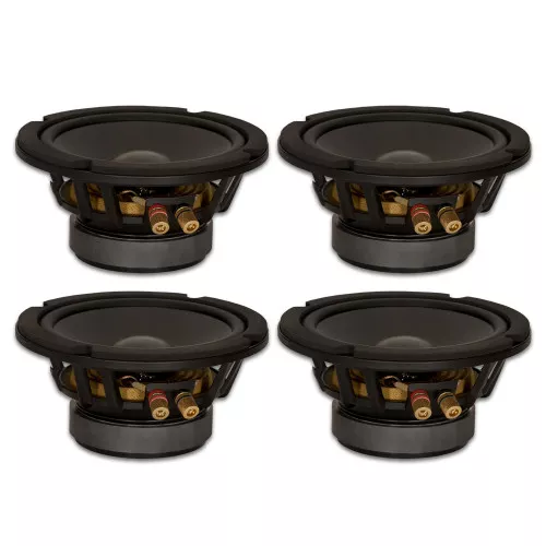 4 Goldwood Sound GW-6PC-4 Heavy Duty 4ohm 6.5" Woofers 280 Watts each Replacement Speakers