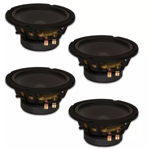 4 Goldwood Sound GW-8PC-4 Heavy Duty 4ohm 8" Woofers 330 Watts each Replacement Speakers