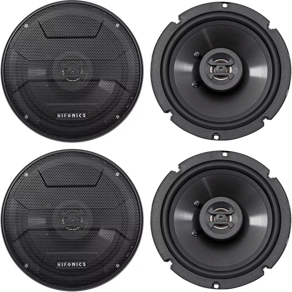 (4) Hifonics ZS65CXS 6.5" 1200 Watt Shallow Mount Car Stereo Speakers