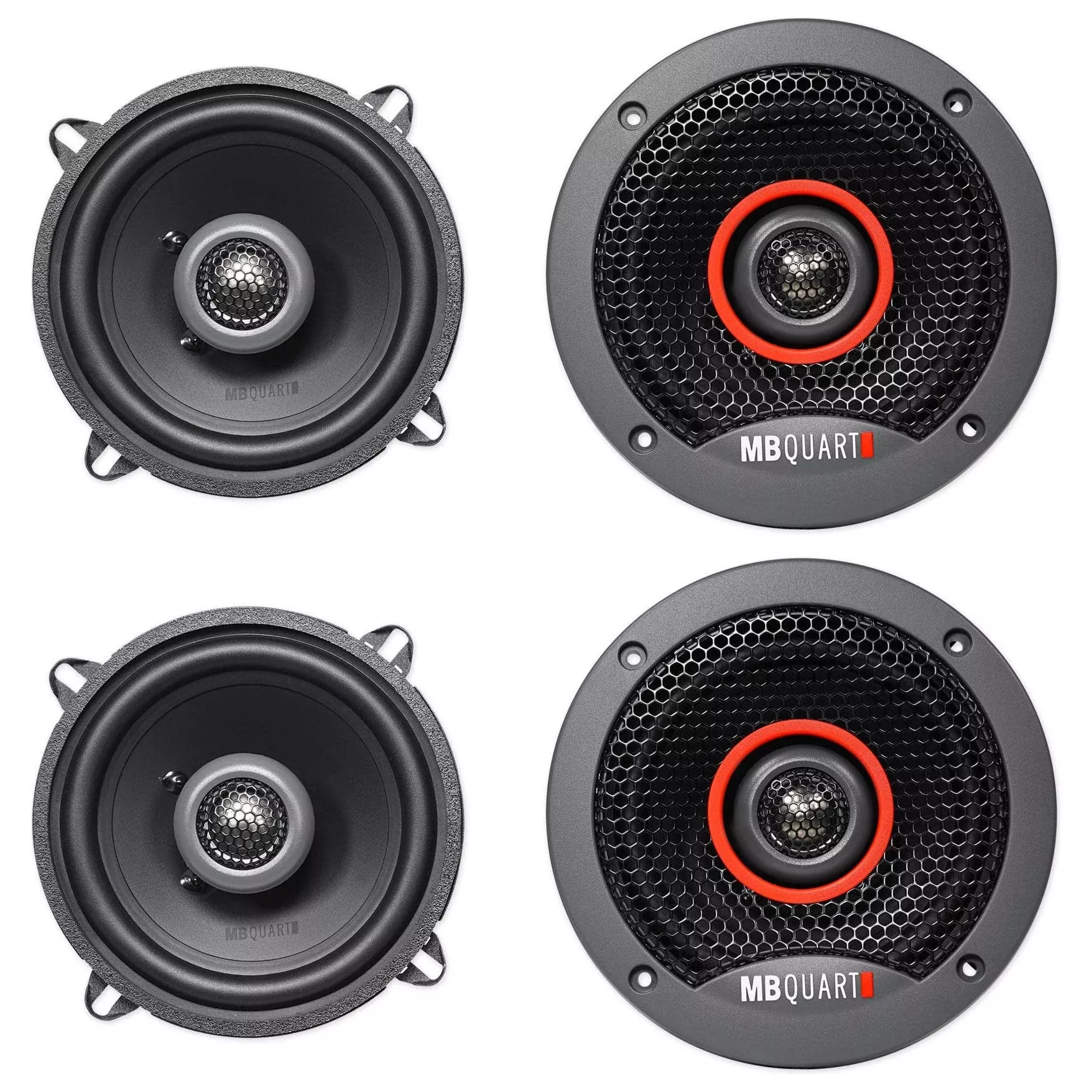 (4) MB QUART FKB113 5.25" 180 Watt Car Audio Coaxial Speakers