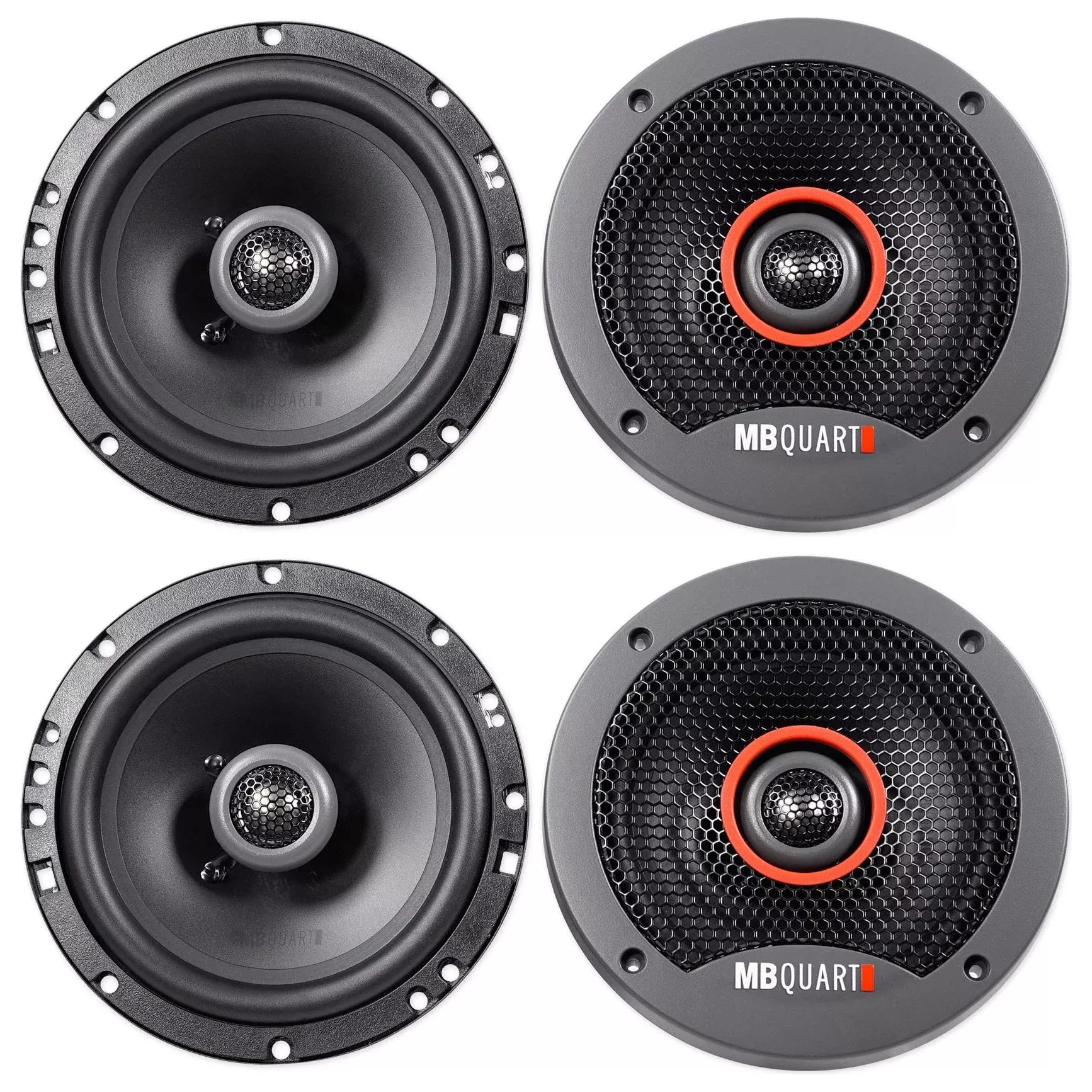 (4) MB QUART FKB116 6.5" 240 Watt 2-Way Car Audio Speakers