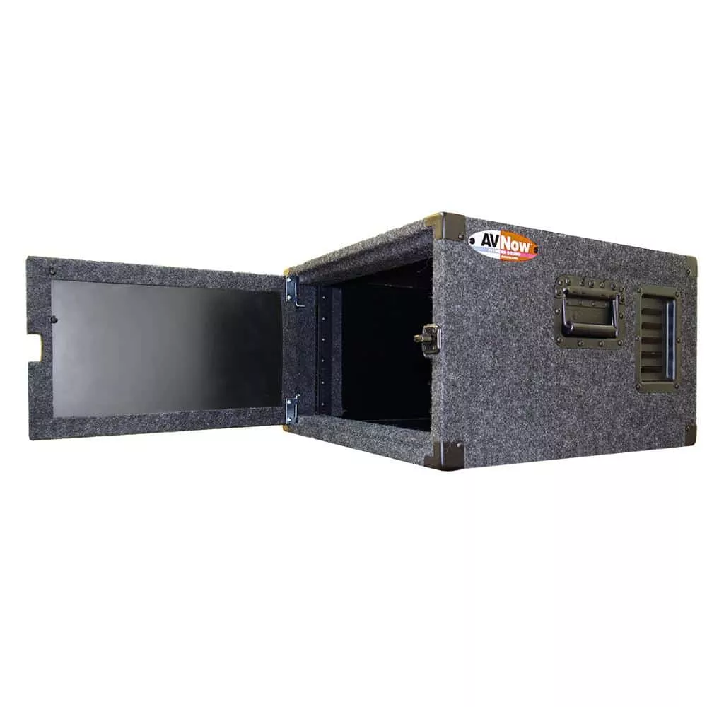 6 Space Rack in Gray with Padlock Door Handle