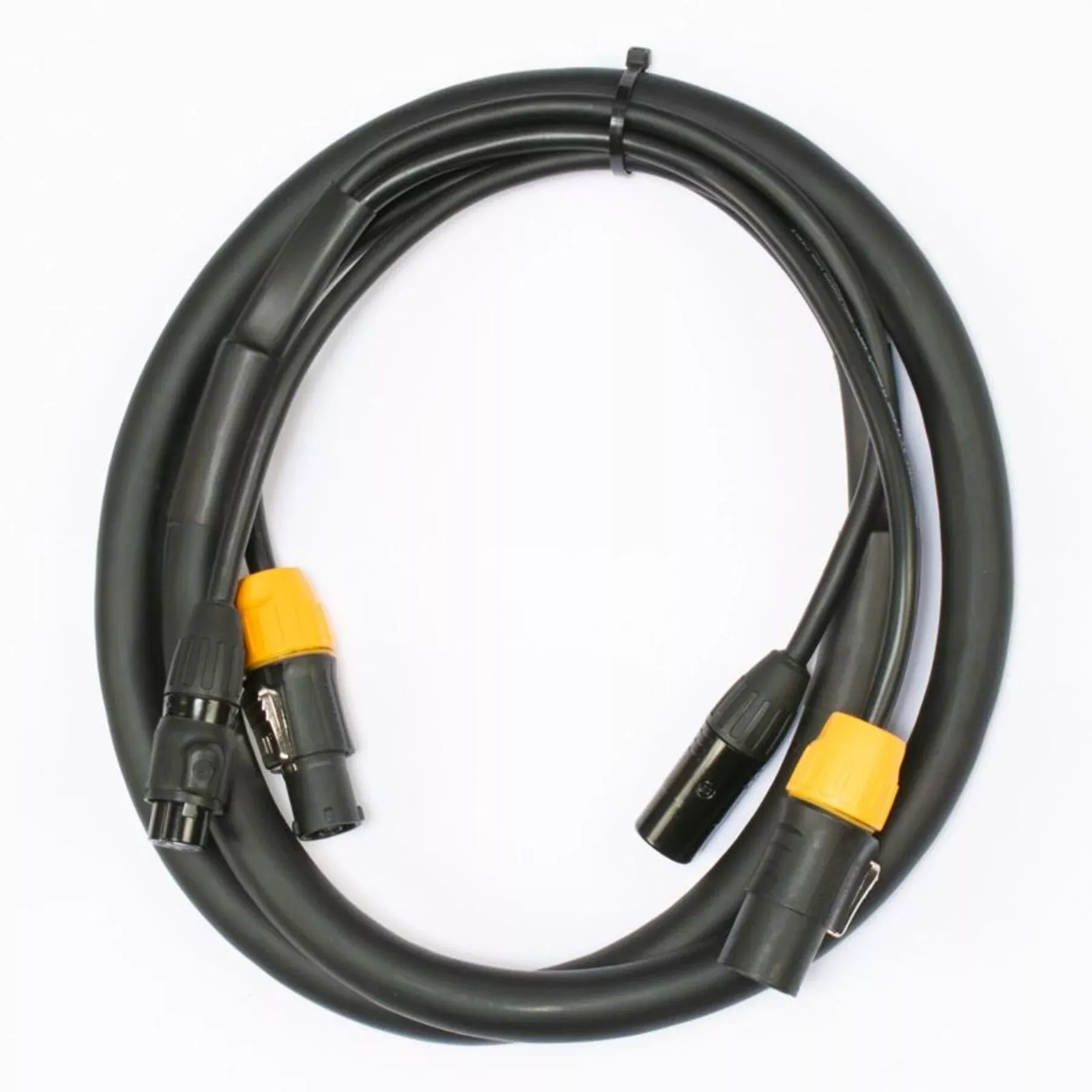 Accu Cable AC3PTRUE25 IP65 Outdoor 25 Foot 3-Pin Power Link+DMX Data Combo Cable