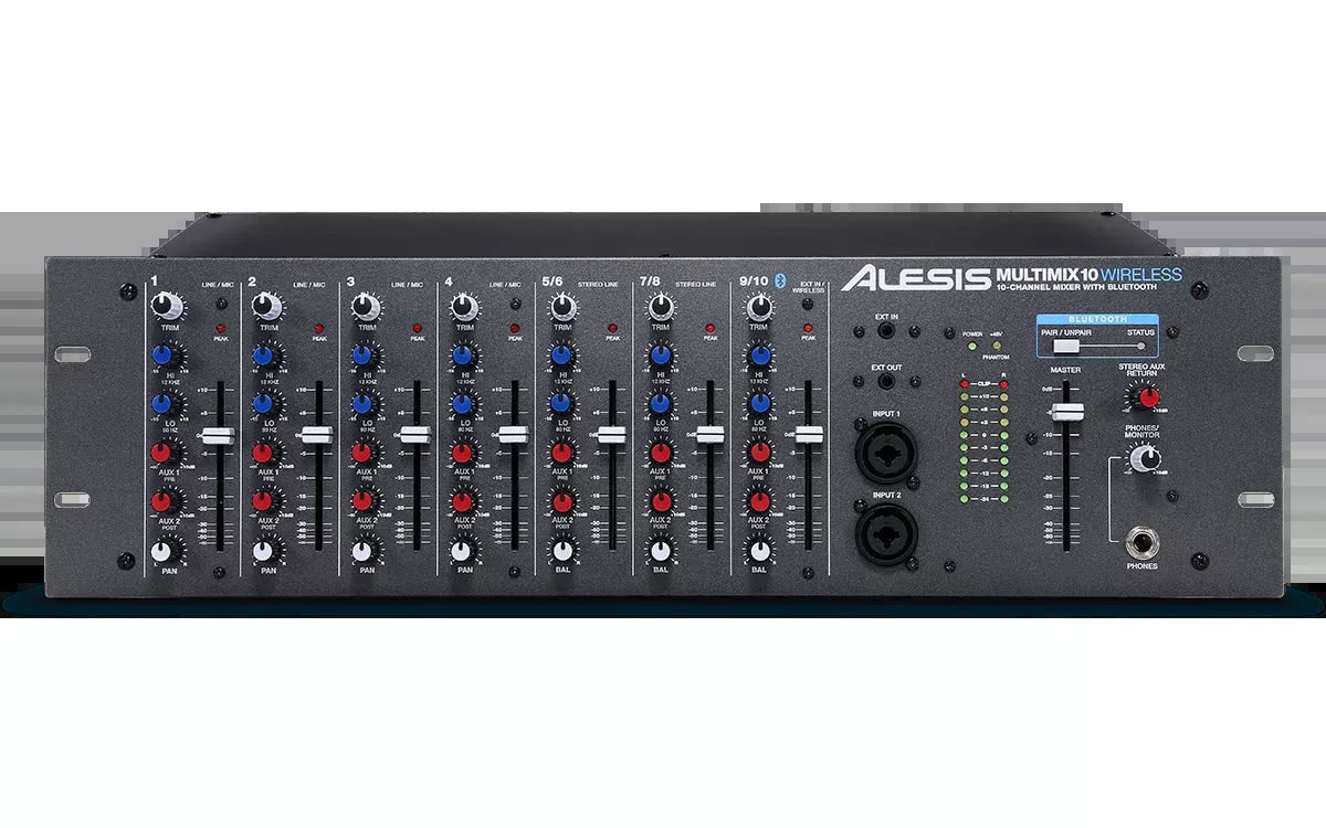 ALESIS MM10W - Channel Rackmount Mixer with Bluetooth Wireless