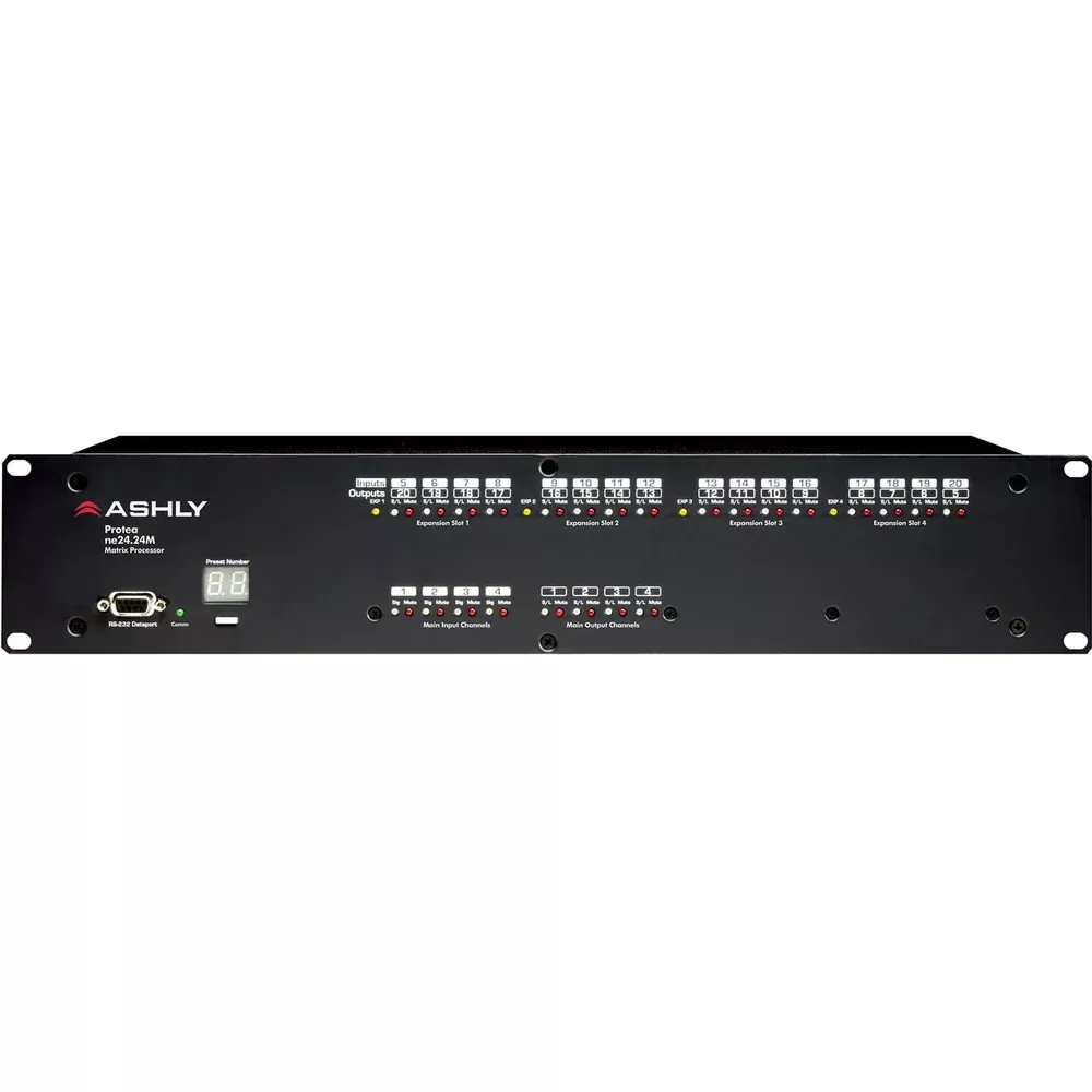 ASHLY ne24.24M 12x8 - Ashly NE24.24M 12x8 Audio Matrix Processor