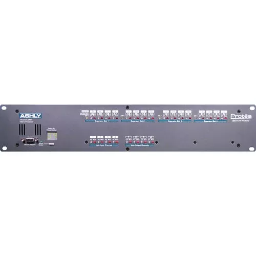 ASHLY ne24.24M 4x4 - Ashly NE24.24M 4X4 Audio Matrix Processor with Tamper-Proof Operation and System Software for Windows (4 Input / 4 Output Base Unit)