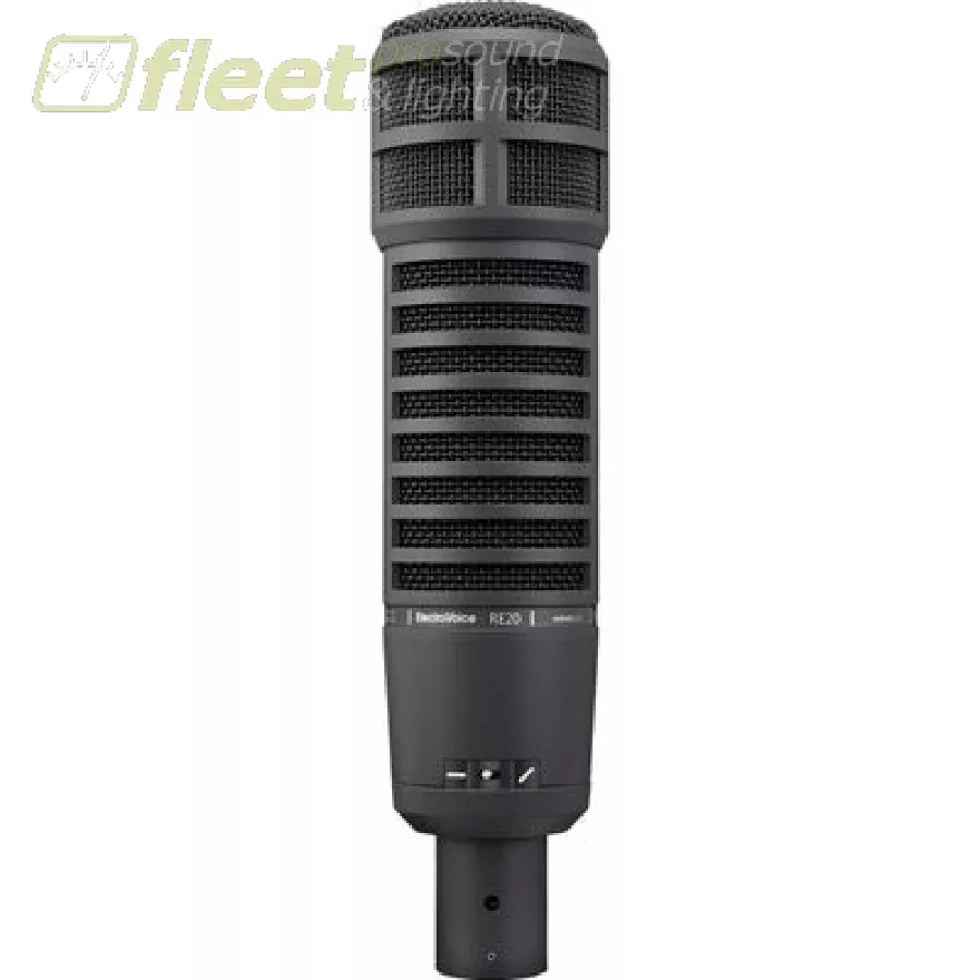 Electro-Voice RE20-BLACK Broadcast Announcer Microphone w/ Variable‑d