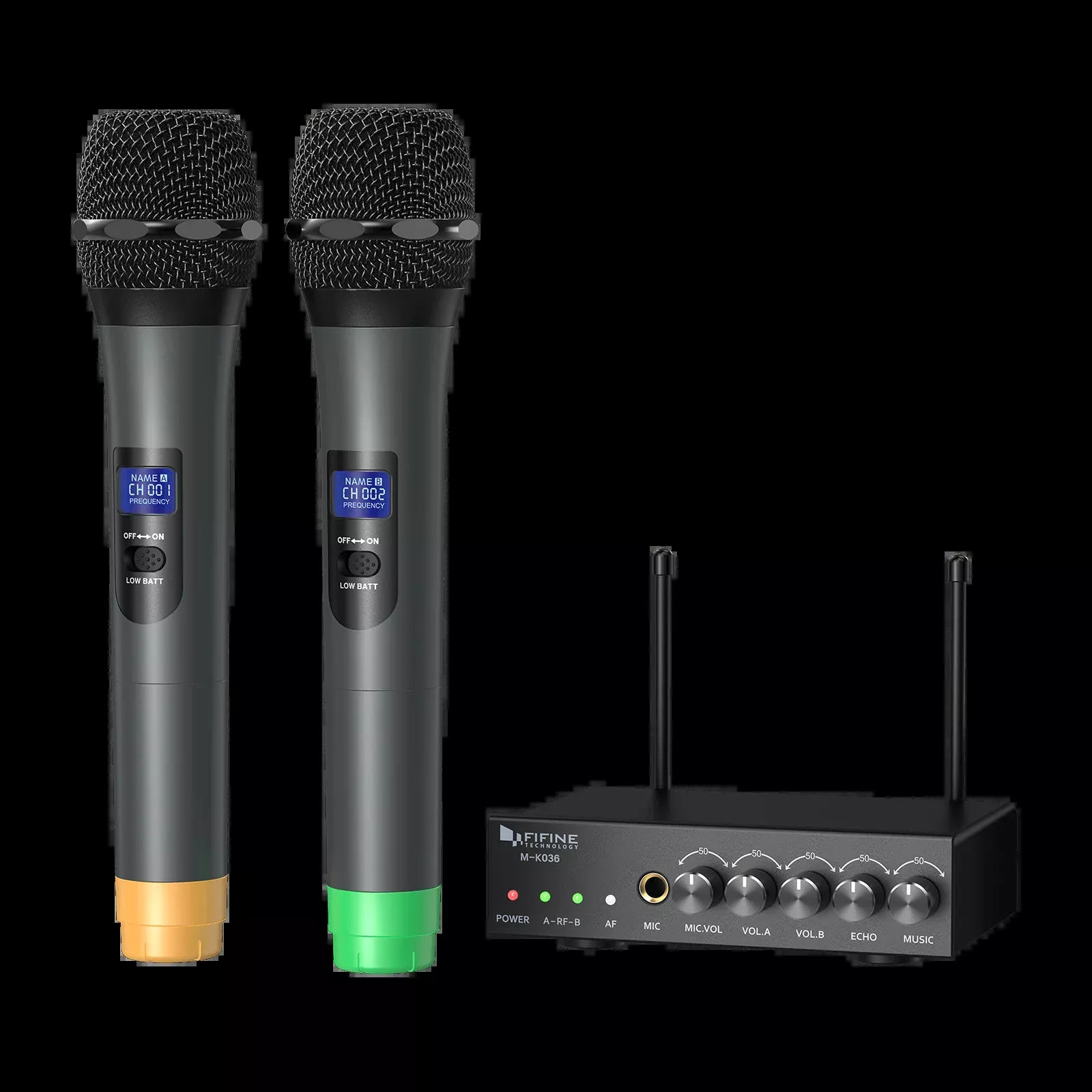 FIFINE K036 Dual Wireless Microphones System