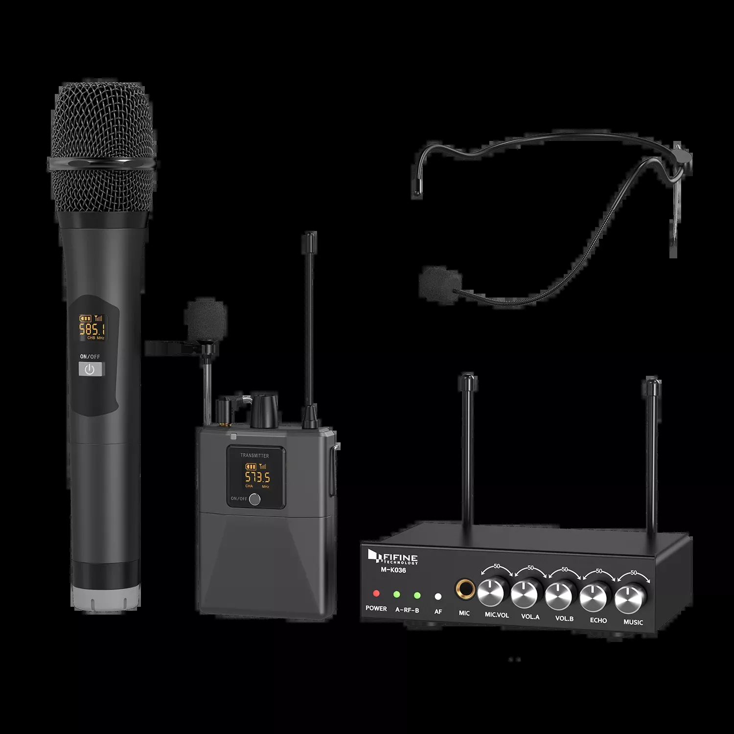 FIFINE K036A Wireless Microphone System