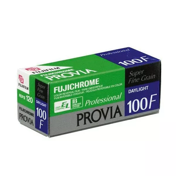 FUJIFILM Fujichrome Provia 100F Professional RDP-III Color Transparency Film (120 Roll Film, 5 Pack)