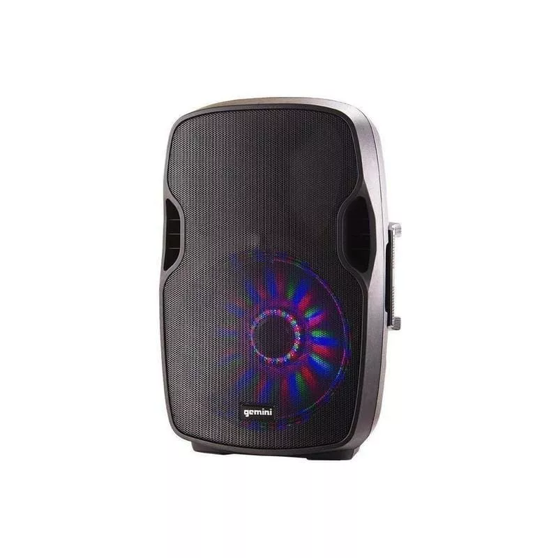 Gemini AS-12BLU powered Bluetooth PA speaker, 1500W peak, 12" woofer, titanium compression driver