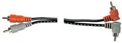 HOSA CGA-202 Pair RCA - Pair RCA 90 degree angle