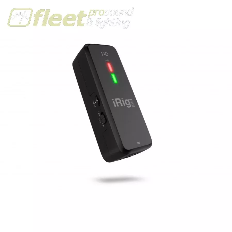 IK Multimedia iRIGPRE HD Microphone Interface with Studio Quality Preamp