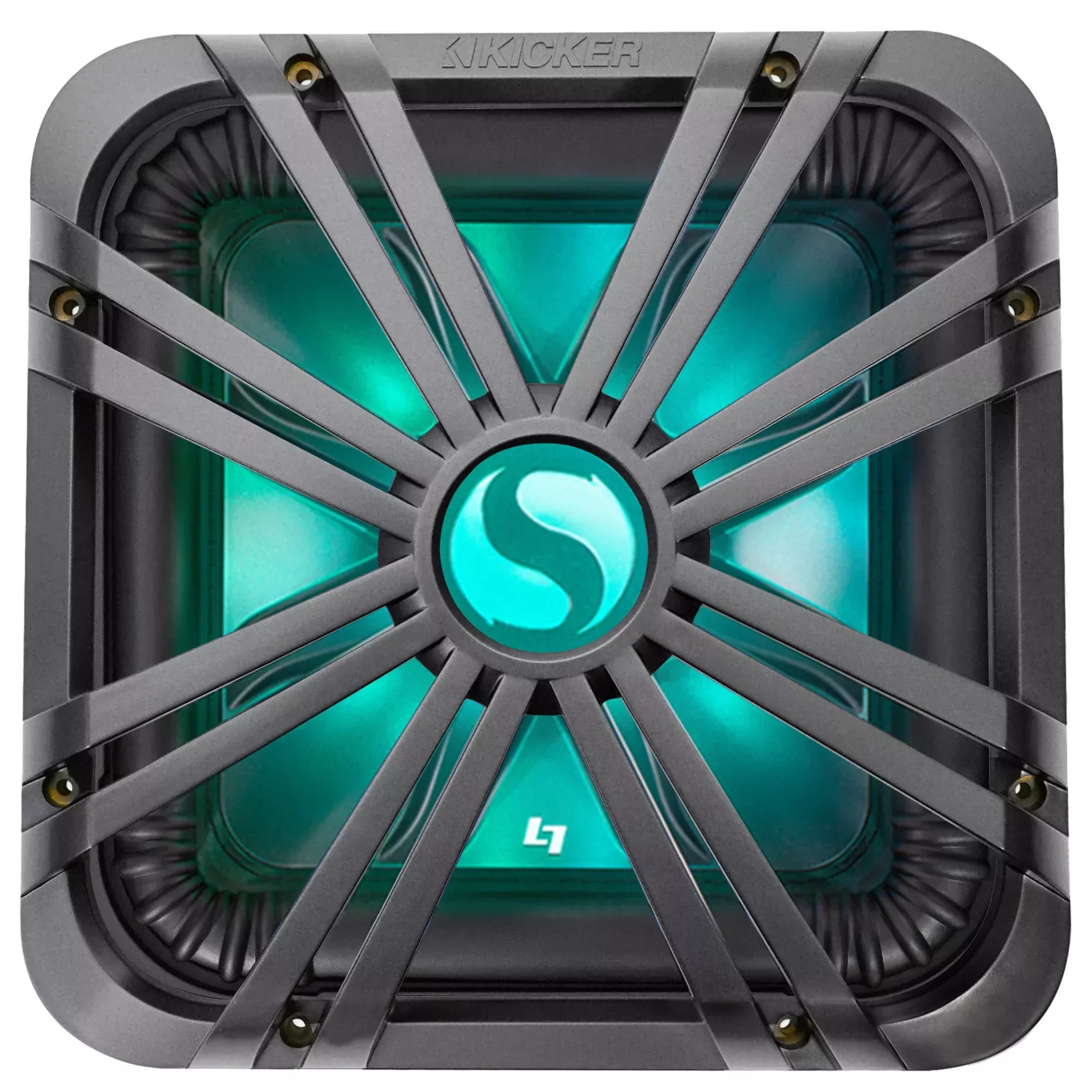 Kicker L7S124 12" 1500w Solobaric L7S Subwoofer Solo-Baric 44L7S12-4+LED Grille