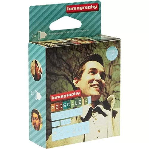 Lomography Redscale XR 50-200 Color Negative Film (120 Roll, 3 Pack)
