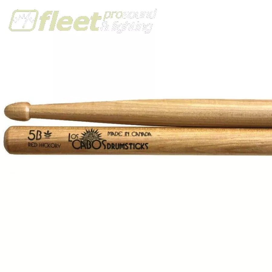 Los Cabos Drumsticks LCD5BRH 5B Red Hickory Drumsticks