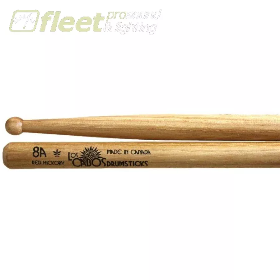 Los Cabos Drumsticks LCD8ARH 8A Red Hickory Drumsticks