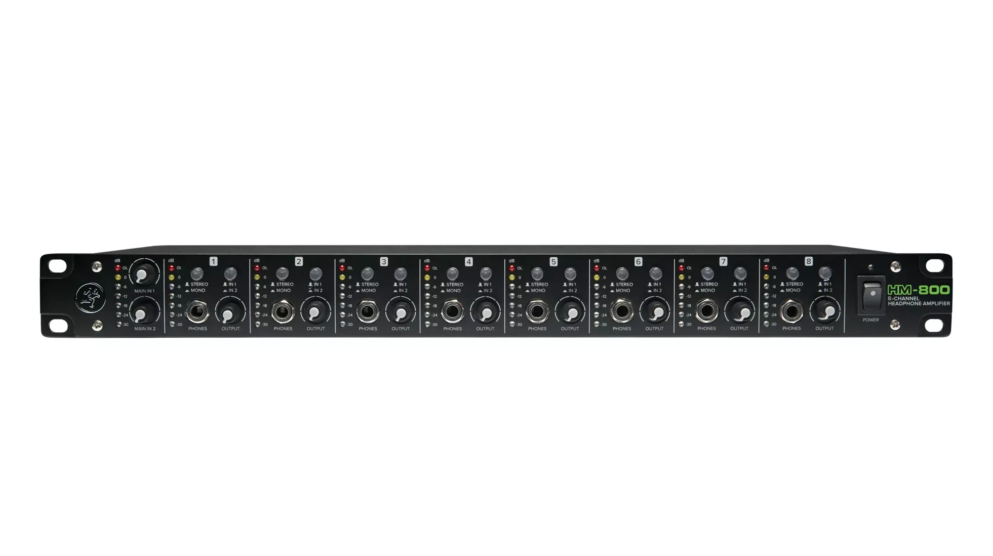 MACKIE HM-800 - 8 Channel rackmount Headphone Amplifier