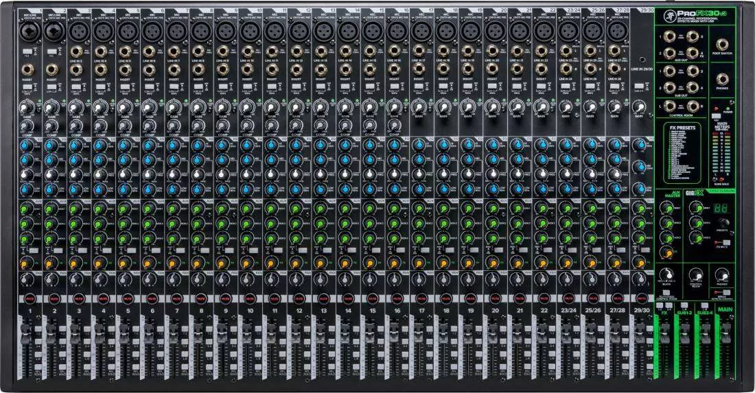 MACKIE PROFX30V3 - Compact 30 channels mixer with FX and USB