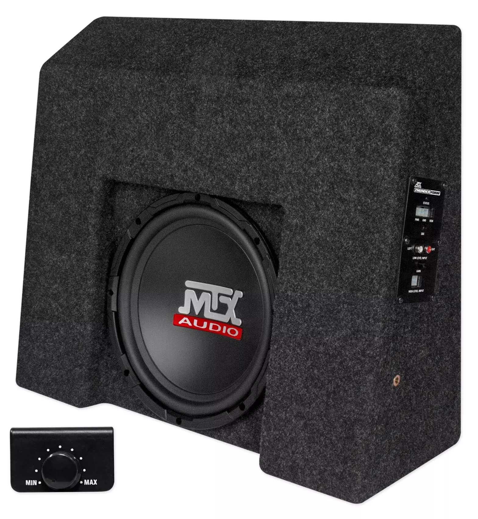 MTX Powered 10" Subwoofer Sub For 2007-2016 Chevrolet Silverado/GMC Sierra Crew