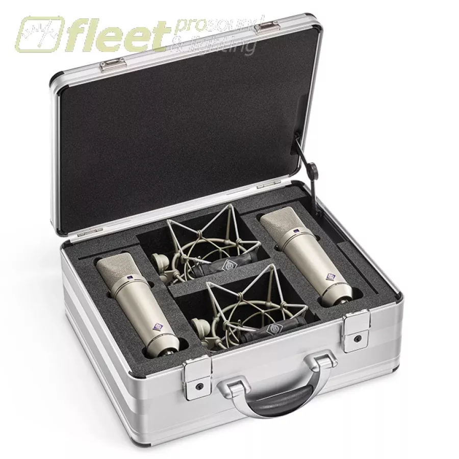 Neumann U 87 AI-STEREO Broadcasting/Studio Microphone Set - Nickel