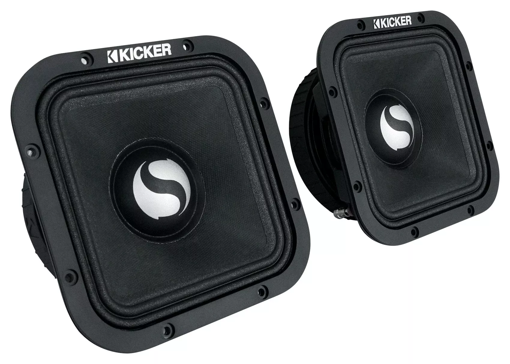 Pair Kicker ST7MR 7" Street Series Square Mid-Range Speakers 4-ohm 49ST7MR4