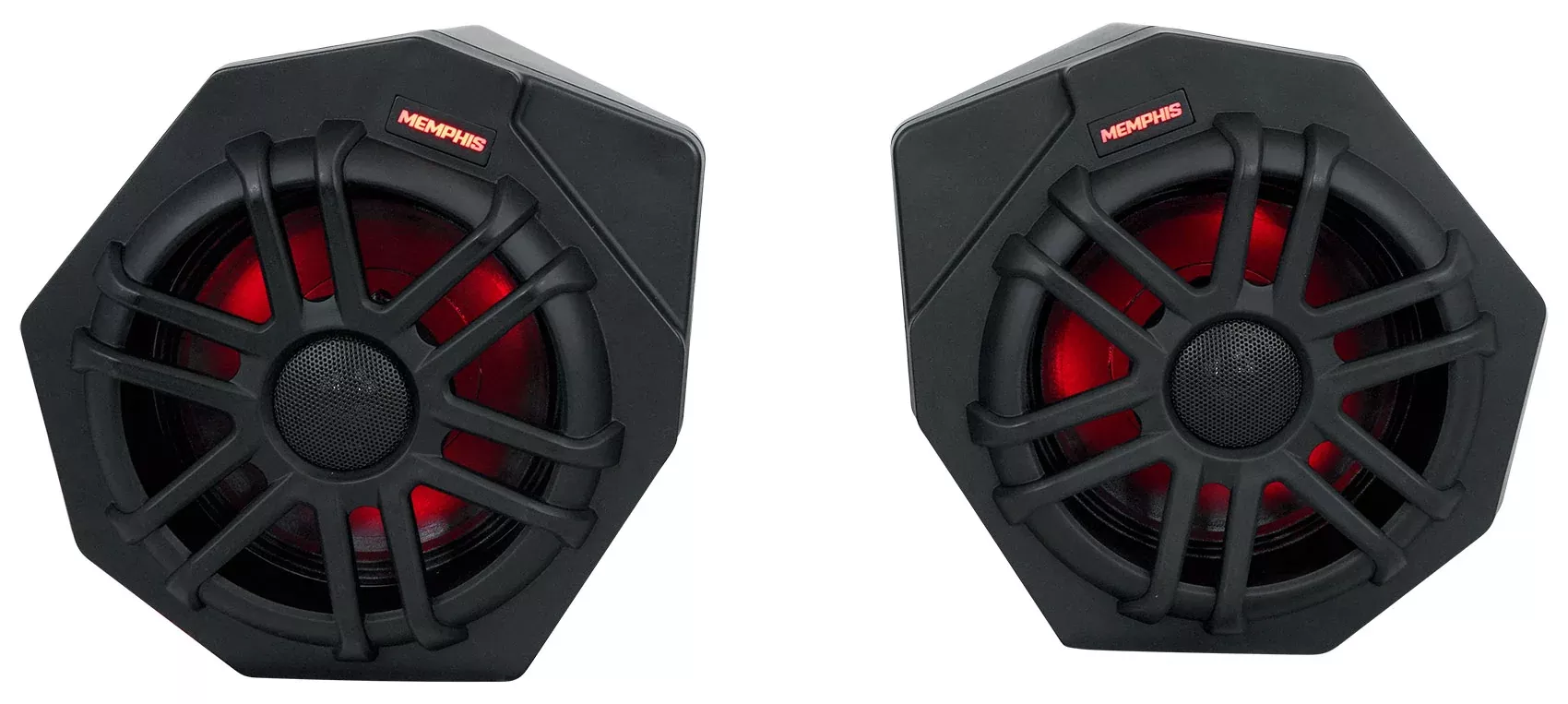 Pair Memphis Audio CANAMX365FE 75w RMS LED Speaker Pods For 2017+ Can Am X3