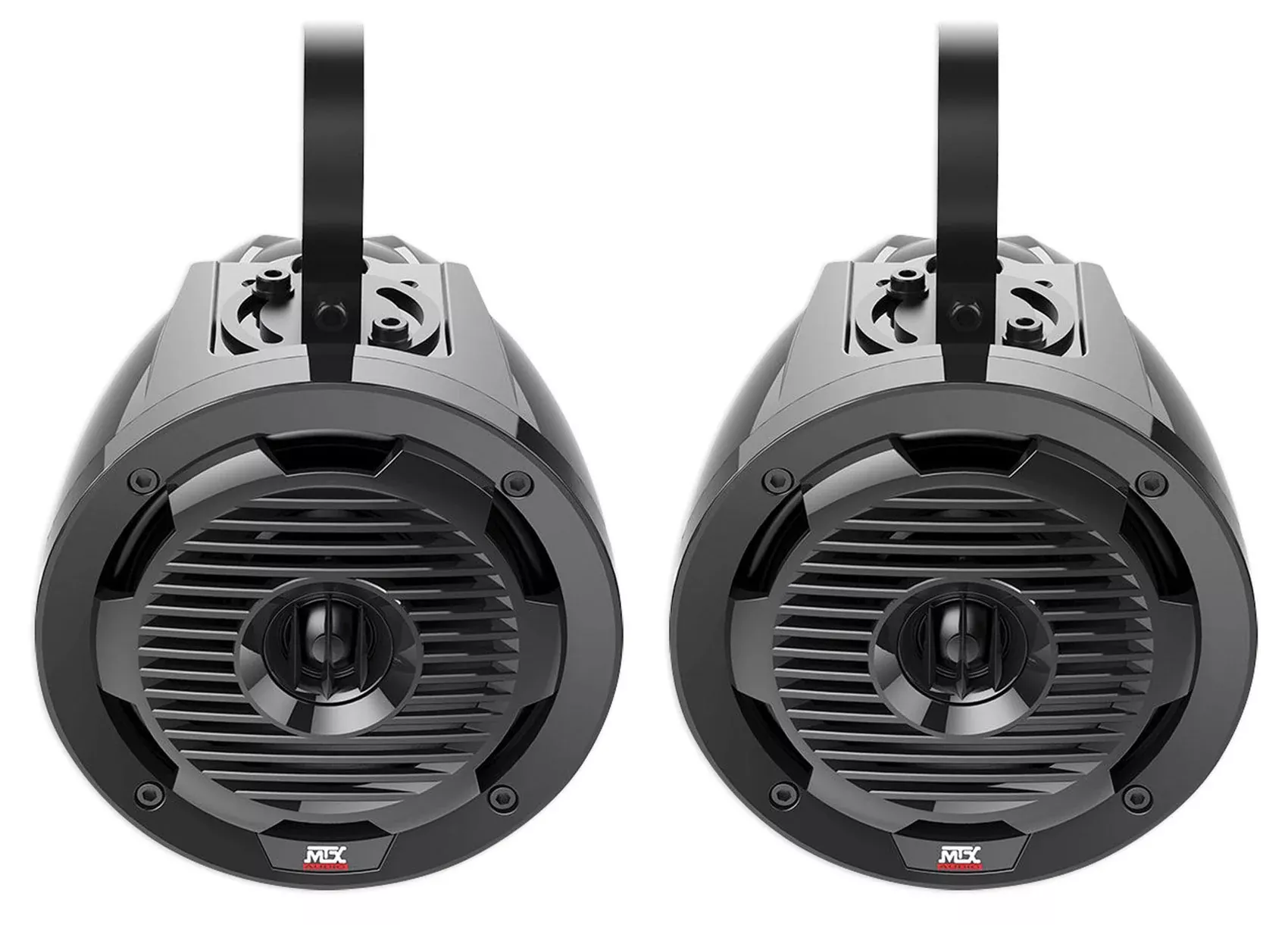 Pair MTX WET65T 6.5" 300 Watt Marine Boat Wakeboard Tower Speakers - Black