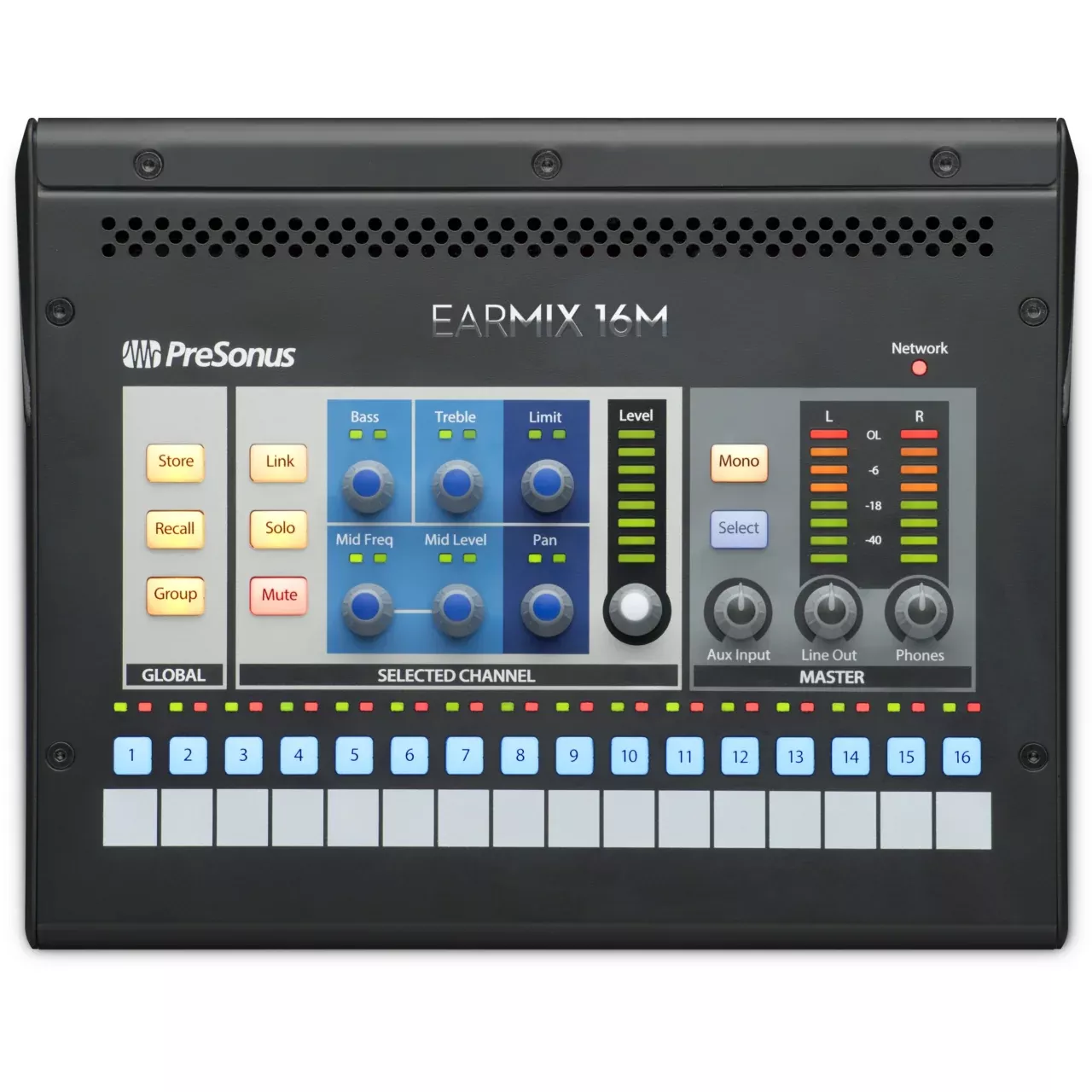 PRESONUS EARMIX 16M - 16x2 AVB-networked personal monitor mixer