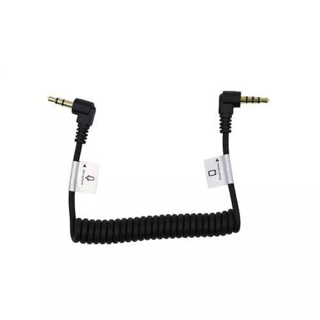 Promaster 7990 3.5mm Male - 3.5mm Male angle 8-1/2" coiled cable