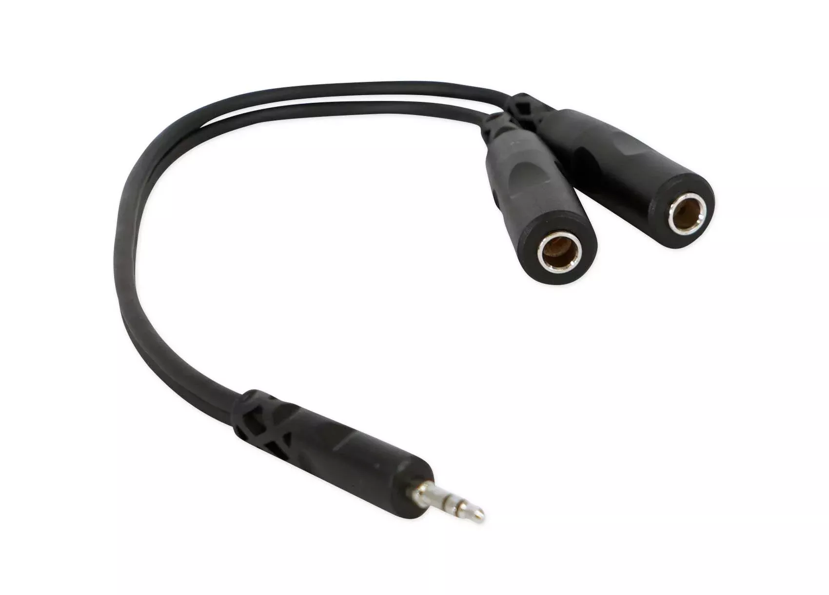 Rockville RC135TRS 3.5mm Male to Dual 1/4" TRS Female Headphone Splitter Cable