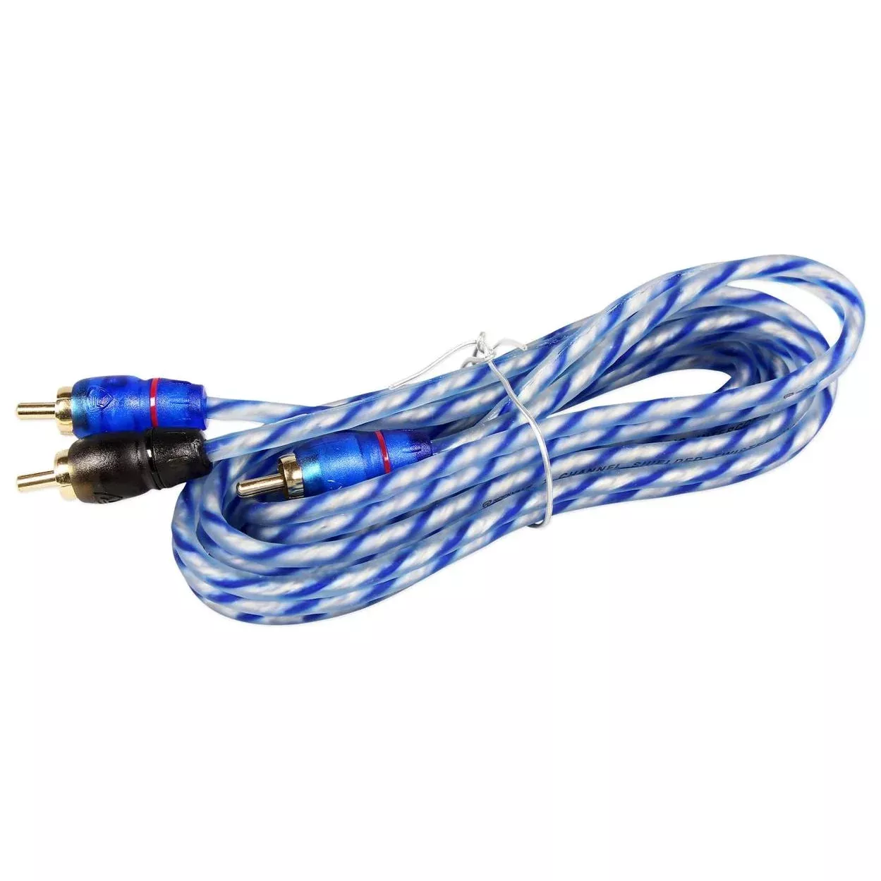 Rockville RTR062 6 Foot 2 Channel Twisted Pair RCA Cable Split Pin, 100% Copper