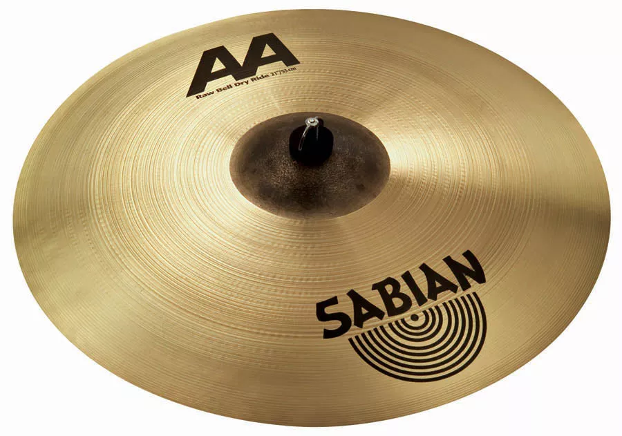 Sabian 21" AA Raw Bell Dry Ride Cymbal Brilliant Finish