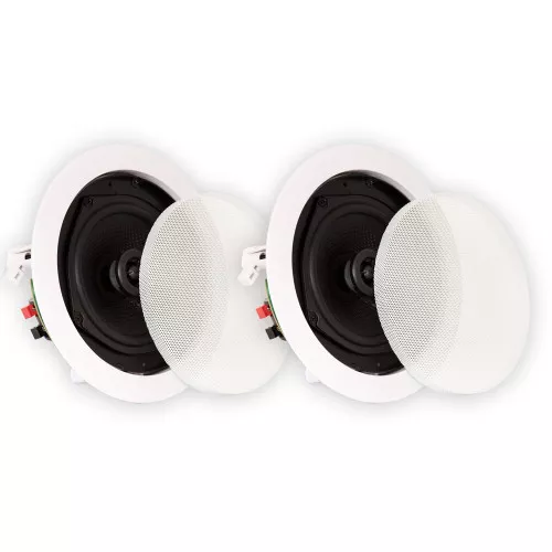 TS50C Flush Mount Speakers 2-Way In Ceiling Surround Sound Home Theater Pair