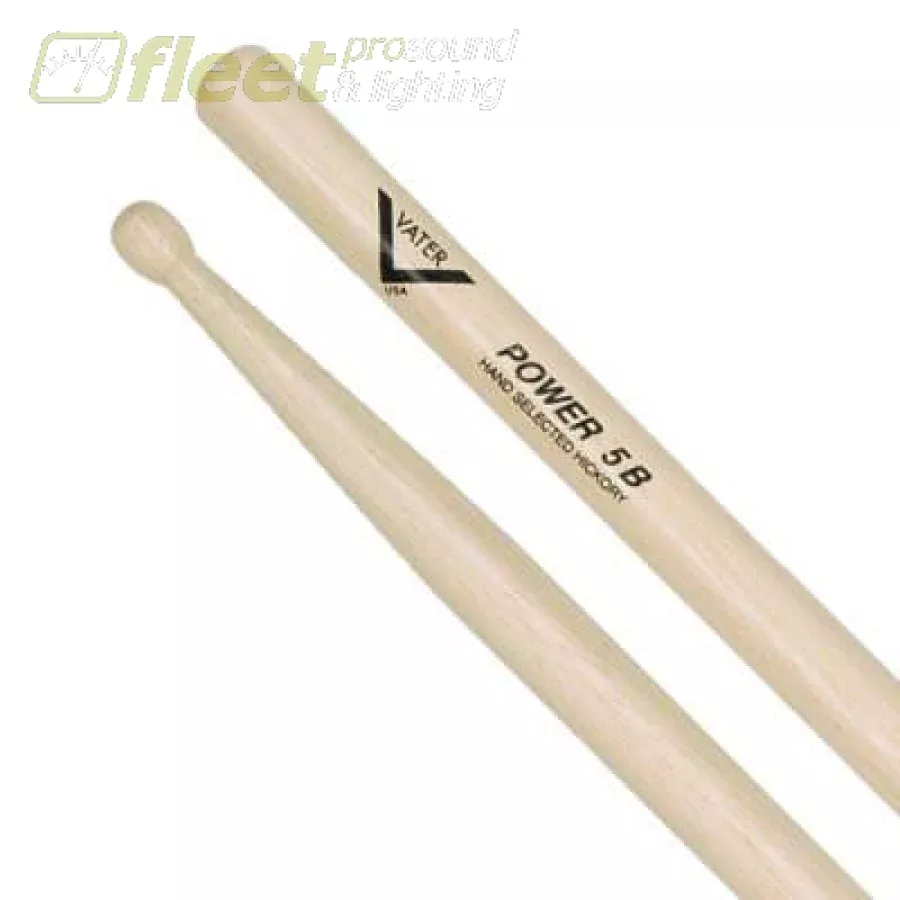 Vater VHP5BW Power 5B Wood Tip Drum Stick