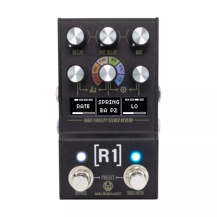 Walrus Audio Mako Series MKII: R1 High-Fidelity Reverb Guitar Effects Pedal