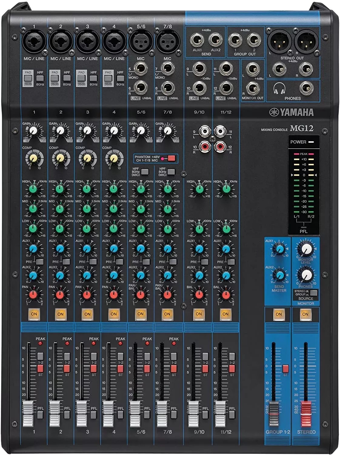 YAMAHA MG12 - 12-Channel Mixing Console